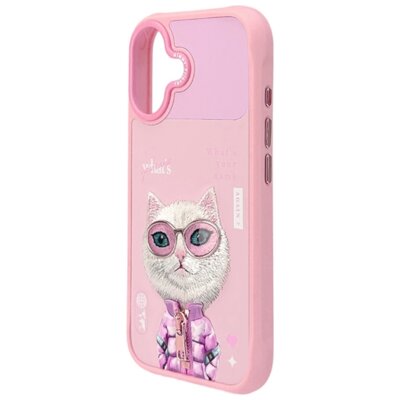 Etui NIMMY Cool&Cute 2.0 Cat do Apple iPhone 17 Różowy