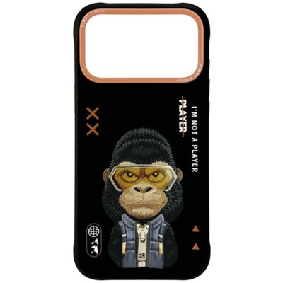 Etui NIMMY Cool&Cute 2.0 Gorilla do Apple iPhone 17 Pro Czarny