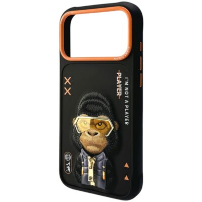 Etui NIMMY Cool&Cute 2.0 Gorilla do Apple iPhone 17 Pro Czarny