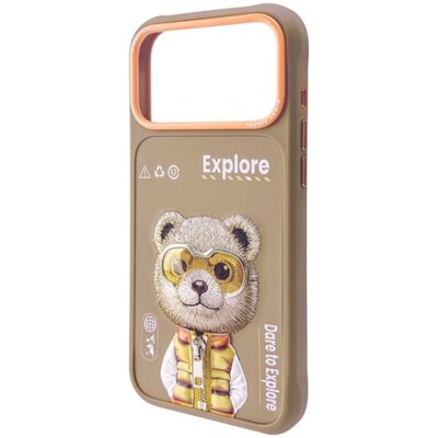 Etui NIMMY Cool&Cute 2.0 Bear do Apple iPhone 17 Pro Max Beżowy