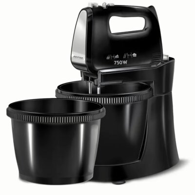 Mikser z misą MPM MMR-22Z/C Czarny (2 MISY W ZESTAWIE)