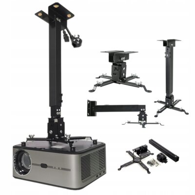 Uchwyt sufitowo-ścienny ZENWIRE 1905839 Maksymalne obciążenie 25 kg Czarny