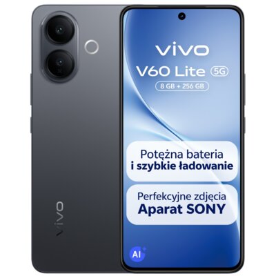 Smartfon VIVO V60 Lite 5G 8/256GB 6.77" 120Hz Czarny