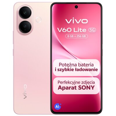 Smartfon VIVO V60 Lite 5G 8/256GB 6.77" 120Hz Różowy