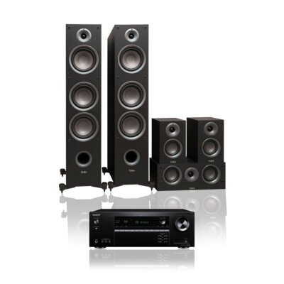 Zestaw Kina domowego ONKYO TX-SR494DAB + Kolumny Glośnikowe 5.0 TAGA HARMONY TAV-507 CZ+CZ 7.2-kanałowy, 4K, DTS:X, BT, HDR10