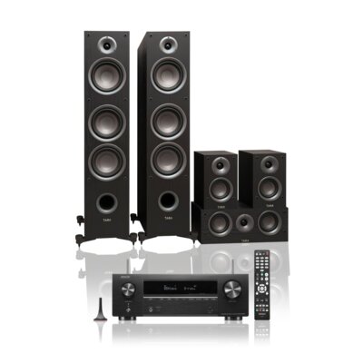 Zestaw Kina domowego DENON AVR-X1700H +Kolumny Glośnikowe 5.0 TAGA HARMONY TAV-507 CZ+BIAŁY 7.2-kanałowy, 4K, DTS:X, BT, HDR10