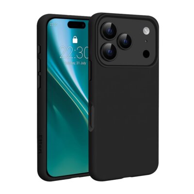 Etui ETTERI Silicone Mag do Apple iPhone 17 Pro Max Czarny