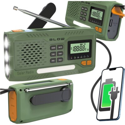 Radio BLOW RA13 Analogowe Przenośne Zielony