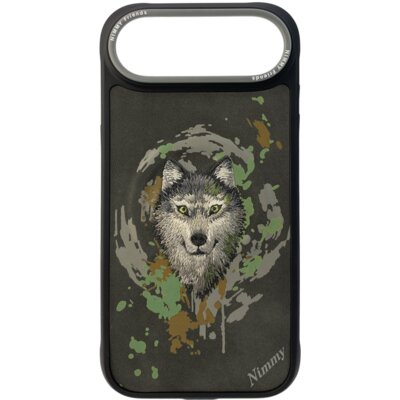 Etui NIMMY Wilk MagSafe do Apple iPhone Air Ciemnoszary