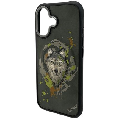 Etui NIMMY Wilk MagSafe do Apple iPhone 17 Ciemnoszary