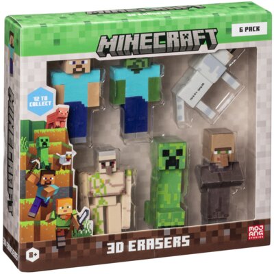 Zestaw gumek MINECRAFT A (6 sztuk)