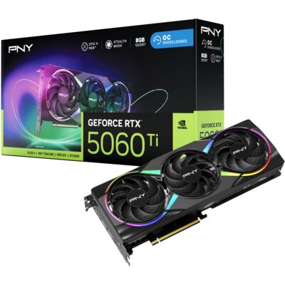Karta graficzna PNY GeForce RTX 5060 Ti Epic-X RGB Triple Fan OC 8GB DLSS 4.5
