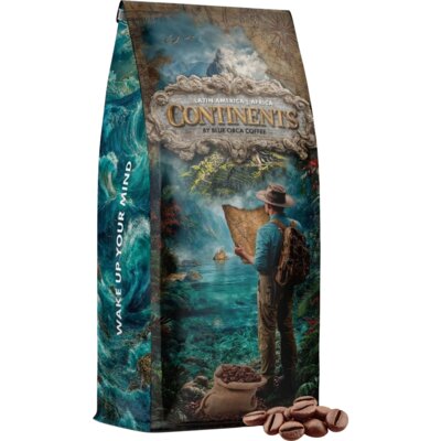 Kawa ziarnista BLUE ORCA COFFEE Continents 2 Latin America & Africa 1 kg (Rzemieślnicza)