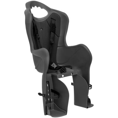 Fotelik rowerowy HTP DESIGN Elibas Tylny Rura podsiodłowa 22kg Grafitowo-czarny