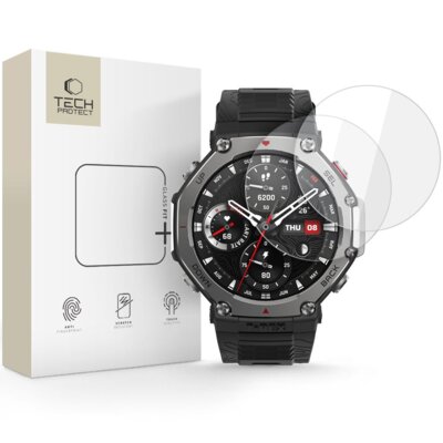 Szkło hartowane TECH-PROTECT Glass Fit+ do Amazfit T-Rex 3 Pro (48 mm) 2 szt.
