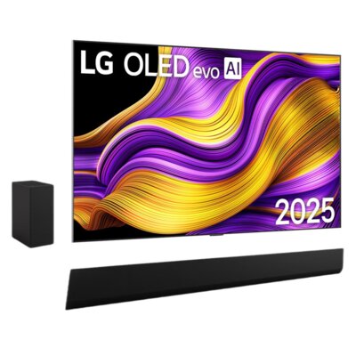 Telewizor LG 77G54LW 77" OLED 4K 165 HZ VRR WebOS Dolby Atmos Dolby Vision HDMI 2.1 + Soundbar LG SG10TY Czarny 3.1-kanałowy, Bezprzewodowy Subwoofer, 4K, HDMI e-ARC, HDR10, Wi-Fi, BT, Dolby Atmos, DTS:X
