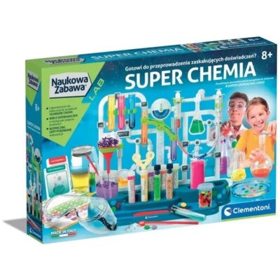 Zabawka edukacyjna CLEMENTONI Naukowa zabawa Lab Super Chemia 50805