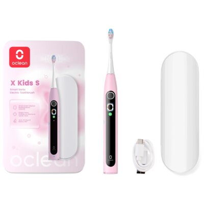 Szczoteczka soniczna OCLEAN X Kids S Różowy + etui