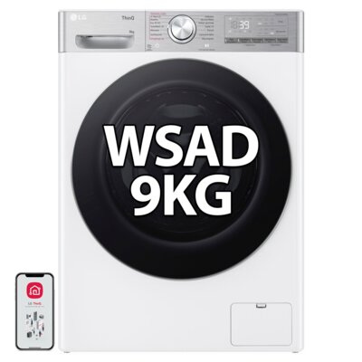 Pralka LG F2W9S902W AI DD 9kg 1200 obr TurboWash
