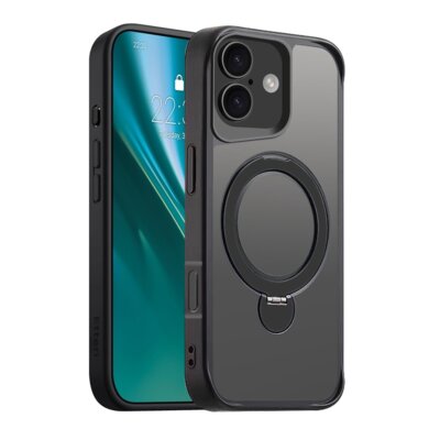 Etui ETTERI Matt Mag Ring do Apple iPhone 17 Czarny