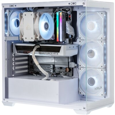 Komputer MAD DOG GeForce RTX5070 DLSS 4 Reflex Edition 2 KRUX-EXO-WH-A10DR32 R5-9600X 32GB RAM 1TB SSD Wi-Fi