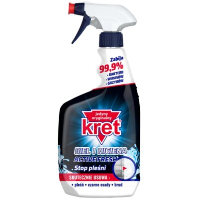Płyn do czyszczenia KRET Biel i Higiena Active Fresh Stop Pleśni 620 ml