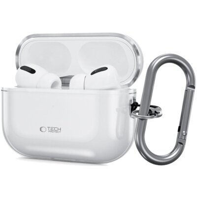 Etui na słuchawki TECH-PROTECT FlexAir do Apple Airpods Pro 3 Przezroczysty