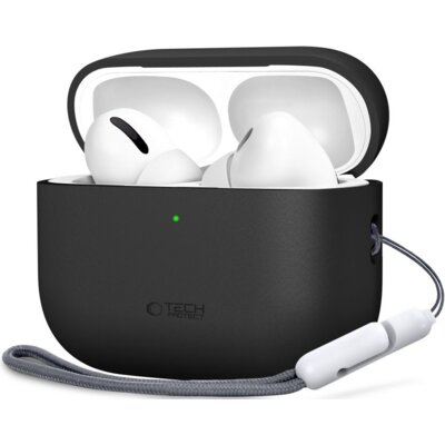 Etui na słuchawki TECH-PROTECT Silicone do Apple Airpods Pro 3 Czarny