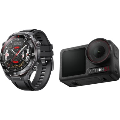 Smartwatch HUAWEI Watch Ultimate 2 Czarny + Kamera sportowa DJI Osmo Action 5 Pro