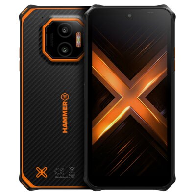 Smartfon MYPHONE Hammer Energy X2 5G 8/256GB 6.1" Czarno-pomarańczowy