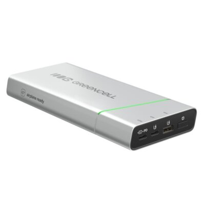 Powerbank GREENCELL PowerPlay Pro 20800 mAh 65W Srebrny