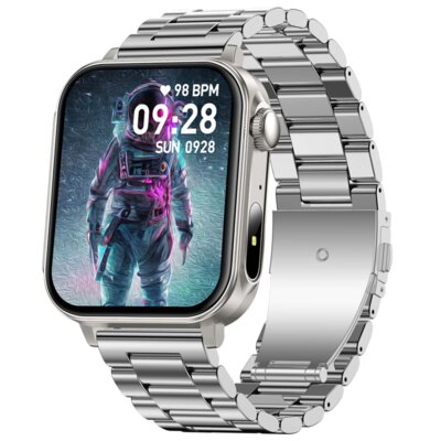 Smartwatch COLMI P80 Stalowy srebrny