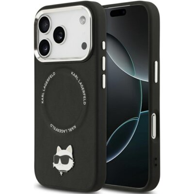 Etui KARL LAGERFELD Choupette Pin MagSafe do Apple iPhone 17 Pro Max Czarny