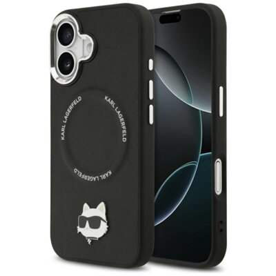 Etui KARL LAGERFELD Choupette Pin MagSafe do Apple iPhone 17 Czarny