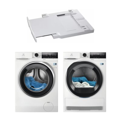 Pralka ELECTROLUX MEW3E8Y7P SteamCare 700 8kg 1400 obr UniversalDose + Suszarka ELECTROLUX Absolute Care 700 MEWD3E8C7P + Łącznik AEG A1WYHSK2
