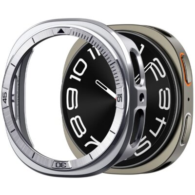 Bezel SPIGEN Tune Pro Pilot do Samsung Galaxy Watch 8 (44 mm) Srebrny