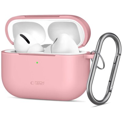 Etui TECH-PROTECT Silicone Hook do Apple AirPods Pro 3 Różowy