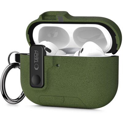 Etui TECH-PROTECT Slim Hook do Apple AirPods Pro 3 Oliwkowy