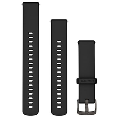 Pasek do Garmin Venu 010-13406-02 koperta 41 mm (szerokość paska 18 mm) Czarny