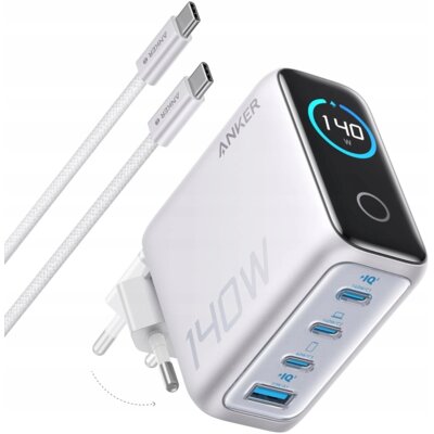 Ładowarka sieciowa ANKER Zolo 140W Srebrny