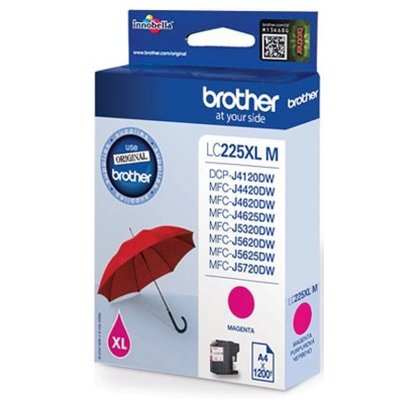 Tusz BROTHER Purpurowy 11.8 ml LC-225XLM