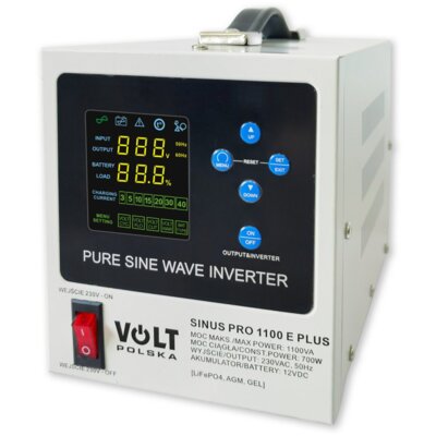 Zasilacz UPS VOLT Sinus Pro 1100 E Plus 12V 1100VA 700W