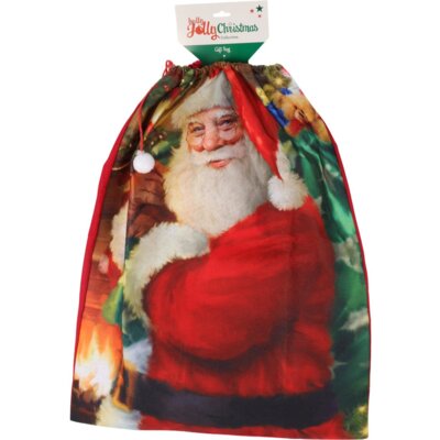 Worek prezentowy CHRISTMAS DECORATION Mikołaj 60 x 78 cm
