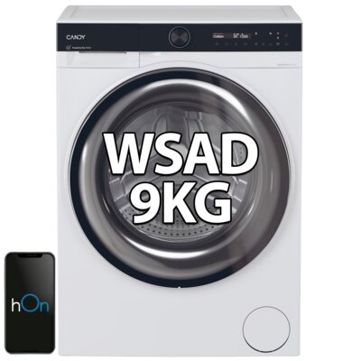 Pralka CANDY AI ProWash 700 BS 49B9-S 9kg 1400 obr ProActive EcoWash hOn Szybkie programy Higiena Plus