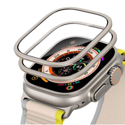 Szkło hartowane ESR Armortie do Apple Watch Ultra 1/2/3 (49 mm) Tytanowy (2 szt.)