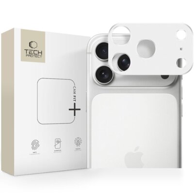 Nakładka na aparat TECH-PROTECT Camalloy Fit+ do Apple iPhone 17 Pro Srebrny