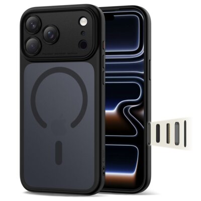 Etui TECH-PROTECT MagPeak MagSafe CC do Apple iPhone 17 Pro Czarny matowy