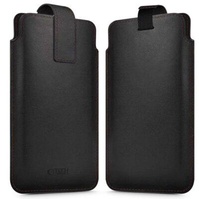 Etui TECH-PROTECT SM65 Universal Phone Pouch Czarno-czerwony