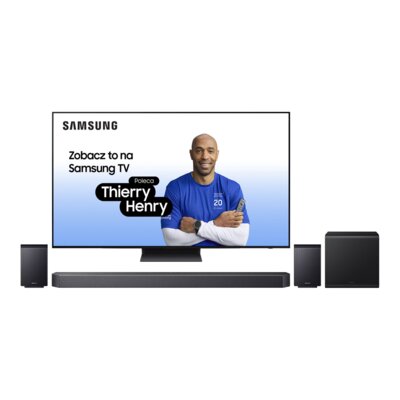 Telewizor SAMSUNG QE65S90F 65" OLED 4K 144Hz Tizen TV Dolby Atmos HDMI 2.1 + Soundbar SAMSUNG HW-Q930F EN Czarny 9.1.4-kanałowy, Bezprzewodowy Subwoofer, Głośniki Surround, Wi-Fi, BT, HDMI eARC