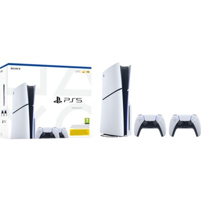 Konsola SONY PlayStation 5 Slim E-chassis 1TB + Kontroler SONY DualSense Biały